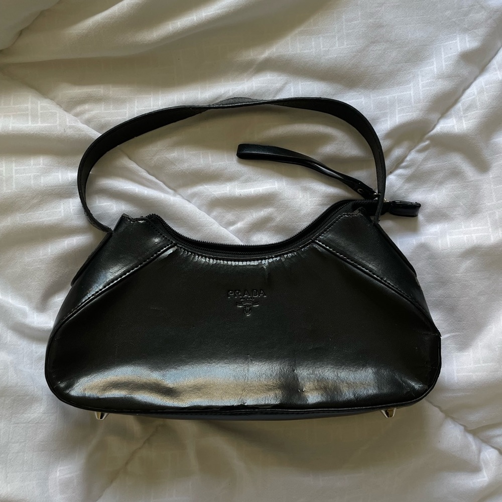 Vintage Prada black shoulder bag